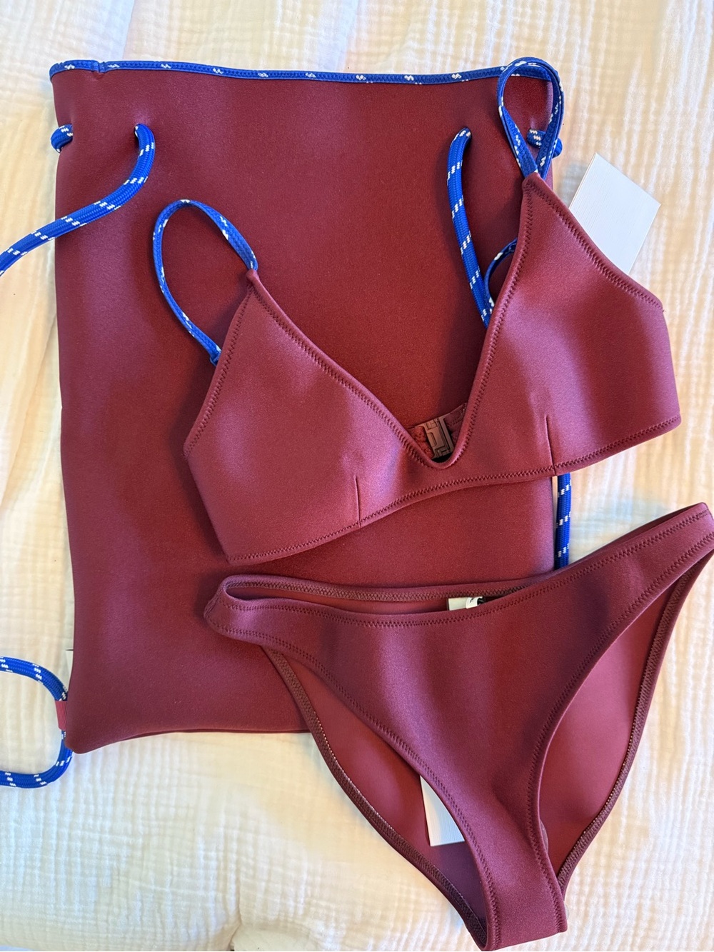 triangl swimwear Maia - Faro Neoprene Crop Bikini Set
